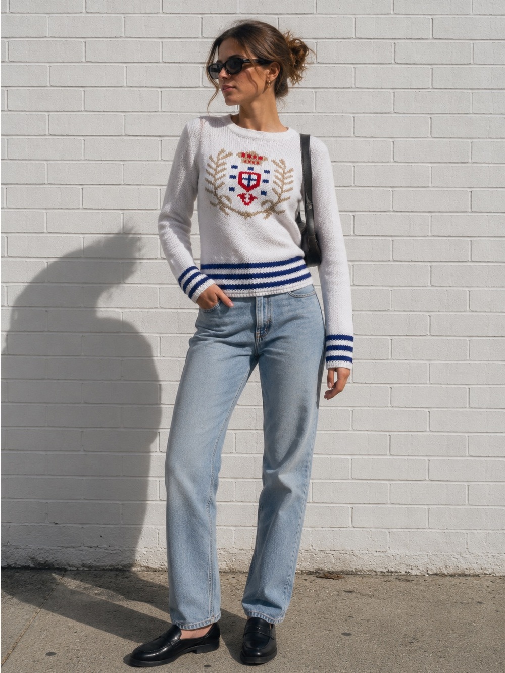 Vintage 90’s Nautical Preppy Cotton Sweater